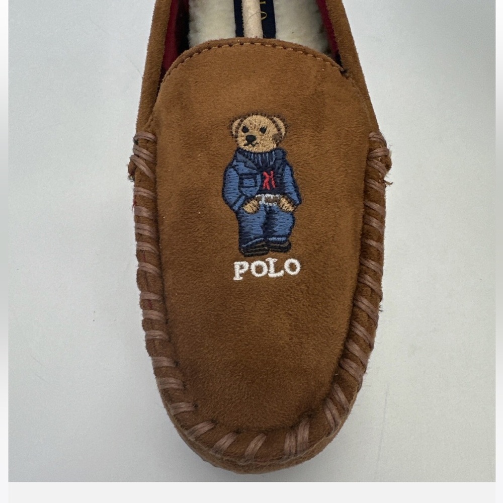 Polo Ralph Lauren Dezi V Bear Women's Slippers Size 10 Women’s BNIB